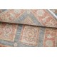 Hand Knotted Coral, Gray, Ivory Wool Area Rug | Turkish Geometric Design Accent Rug Hand Knotted Coral, Gray, Ivory Wool Area Rug | Turkish Geometric Design Accent Rug