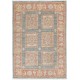 Hand Knotted Coral, Gray, Ivory Wool Area Rug | Turkish Geometric Design Accent Rug Hand Knotted Coral, Gray, Ivory Wool Area Rug | Turkish Geometric Design Accent Rug