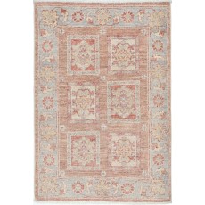 Hand Knotted Wool Accent Rug | Turkish Small Rug for Traditional Interiors
