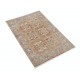 Hand Knotted Red, Tan, Light Blue and Ivory Wool Area Rug | Geometric Floral Small Rug Hand Knotted Red, Tan, Light Blue and Ivory Wool Area Rug | Geometric Floral Small Rug