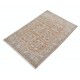 Hand Knotted Red, Tan, Light Blue and Ivory Wool Area Rug | Geometric Floral Small Rug Hand Knotted Red, Tan, Light Blue and Ivory Wool Area Rug | Geometric Floral Small Rug