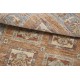 Hand Knotted Red, Tan, Light Blue and Ivory Wool Area Rug | Geometric Floral Small Rug Hand Knotted Red, Tan, Light Blue and Ivory Wool Area Rug | Geometric Floral Small Rug