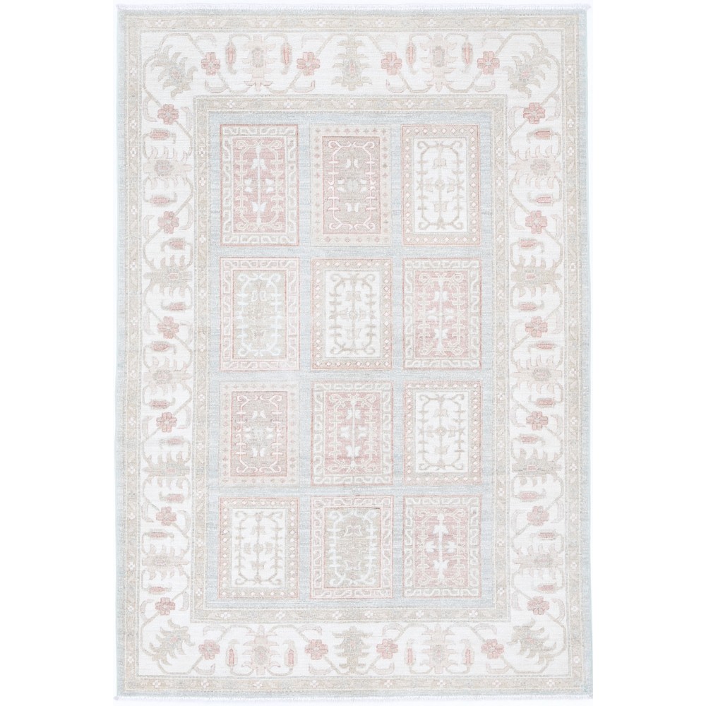 Hand Knotted Wool Area Rug in Soft Tones for Living Room Hand Knotted Wool Area Rug in Soft Tones for Living Room