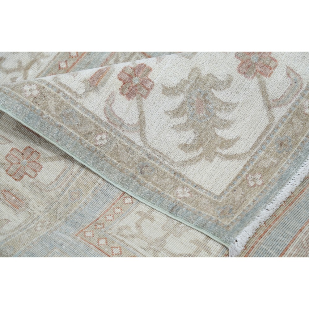 Hand Knotted Wool Area Rug in Soft Tones for Living Room Hand Knotted Wool Area Rug in Soft Tones for Living Room