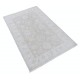 Hand Knotted Oushak Style Rug | Beige Turkish Accent Rug with All-Over Floral Design | 100% Wool Hand Knotted Oushak Style Rug | Beige Turkish Accent Rug with All-Over Floral Design | 100% Wool