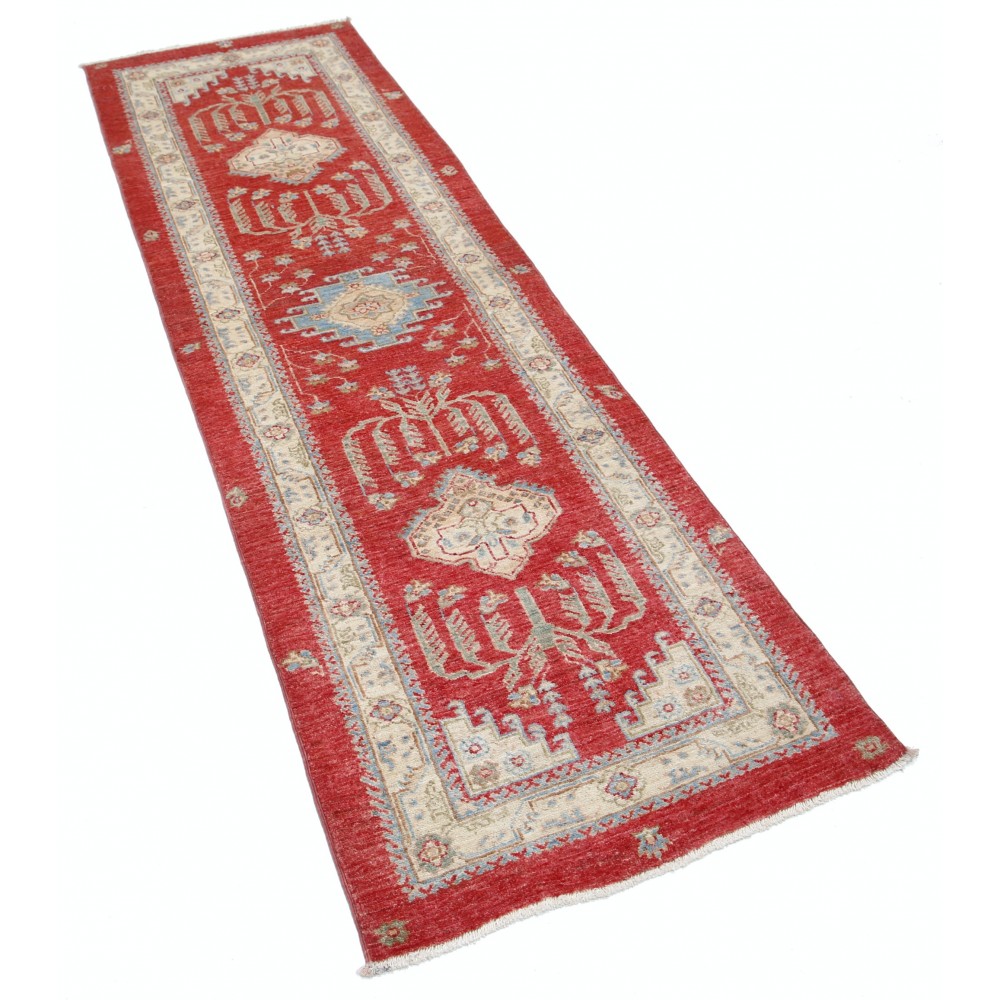 Traditional Handmade Red Runner Rug for Kitchen and Corridor | Wool Hallway Rug | Stair Rug