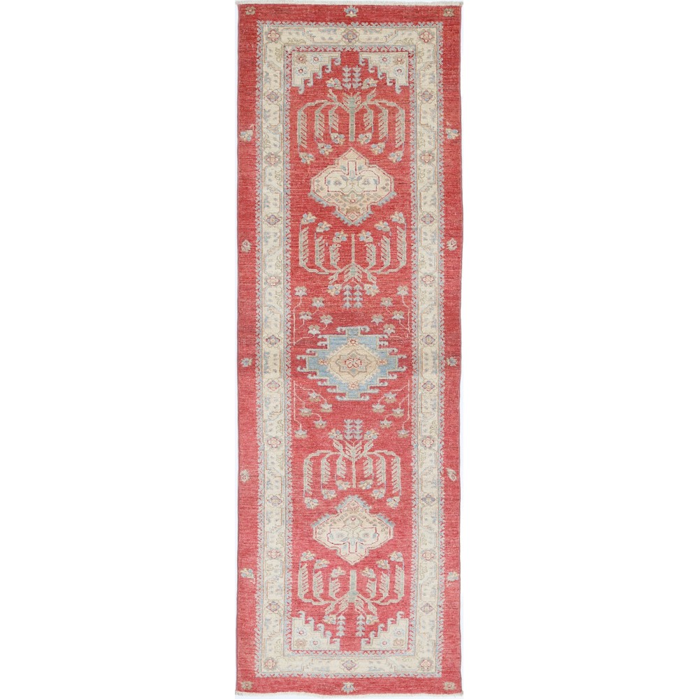 Traditional Handmade Red Runner Rug for Kitchen and Corridor | Wool Hallway Rug | Stair Rug