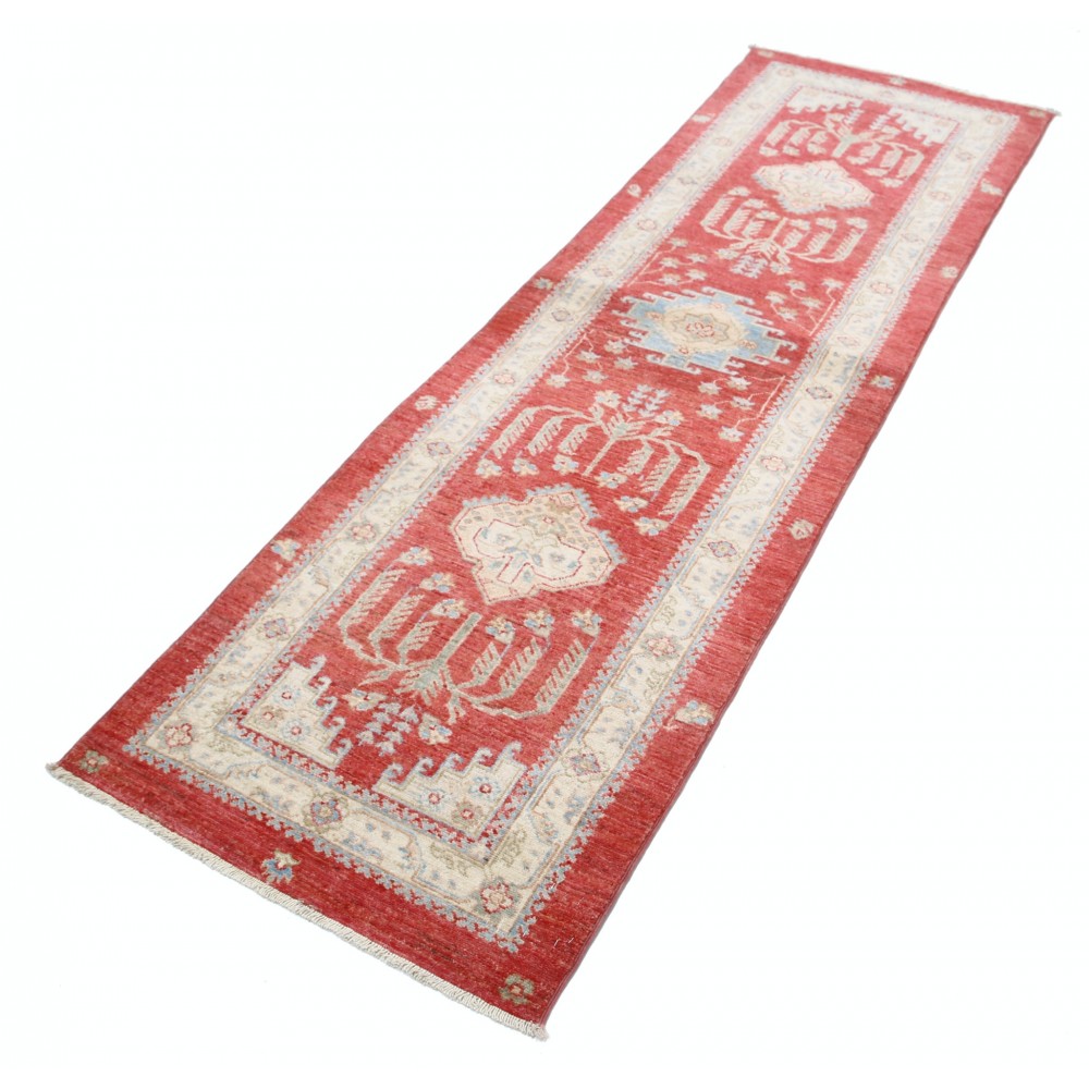 Traditional Handmade Red Runner Rug for Kitchen and Corridor | Wool Hallway Rug | Stair Rug