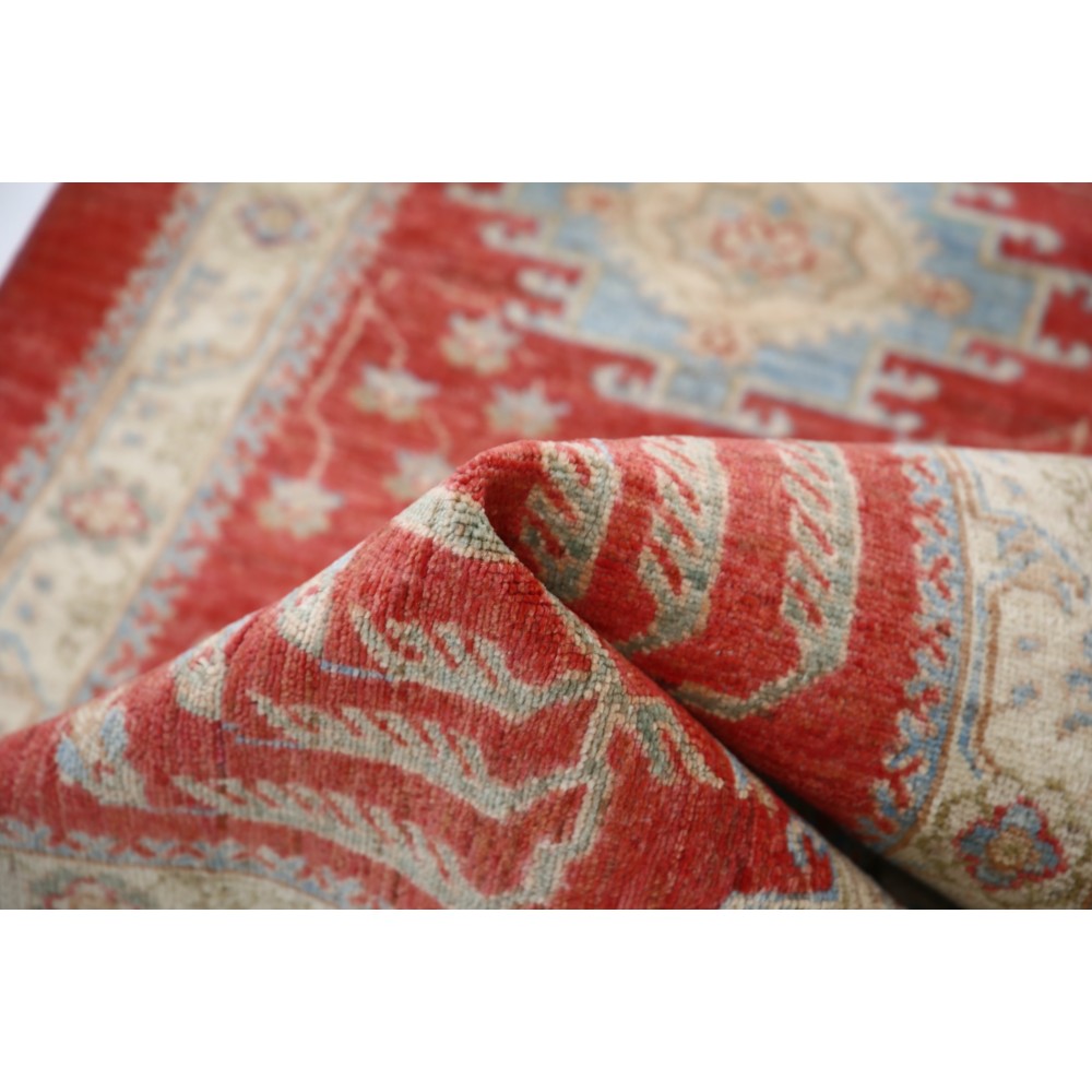 Traditional Handmade Red Runner Rug for Kitchen and Corridor | Wool Hallway Rug | Stair Rug