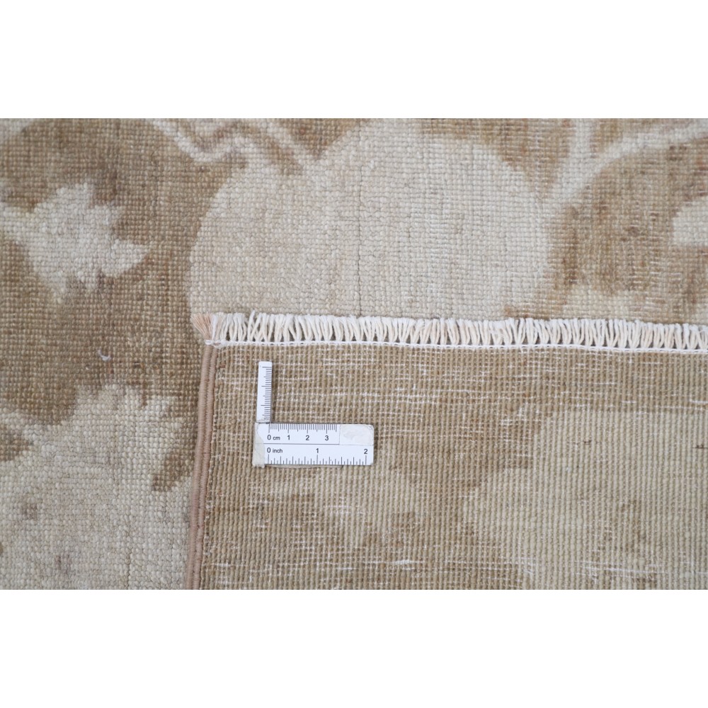 Hand Knotted Floral Area Rug, Beige and Brown Wool Carpet with Botanical Vine Pattern, Neutral Rug for Living Room Hand Knotted Floral Area Rug, Beige and Brown Wool Carpet with Botanical Vine Pattern, Neutral Rug for Living Room