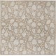 Hand Knotted Floral Area Rug, Beige and Brown Wool Carpet with Botanical Vine Pattern, Neutral Rug for Living Room Hand Knotted Floral Area Rug, Beige and Brown Wool Carpet with Botanical Vine Pattern, Neutral Rug for Living Room