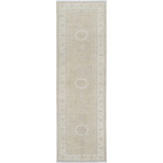 Hand-Knotted Wool Runner Rug | Soft-Toned Corridor Rug for Hallway and Entryway