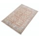 Hand Knotted Coral, Gray, Ivory Wool Area Rug | Turkish Geometric Design Accent Rug Hand Knotted Coral, Gray, Ivory Wool Area Rug | Turkish Geometric Design Accent Rug