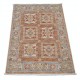 Hand Knotted Coral, Gray, Ivory Wool Area Rug | Turkish Geometric Design Accent Rug Hand Knotted Coral, Gray, Ivory Wool Area Rug | Turkish Geometric Design Accent Rug