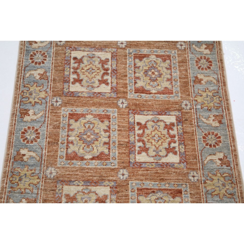 Hand Knotted Coral, Gray, Ivory Wool Area Rug | Turkish Geometric Design Accent Rug Hand Knotted Coral, Gray, Ivory Wool Area Rug | Turkish Geometric Design Accent Rug