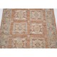 Hand Knotted Red, Tan, Light Blue and Ivory Wool Area Rug | Geometric Floral Small Rug Hand Knotted Red, Tan, Light Blue and Ivory Wool Area Rug | Geometric Floral Small Rug