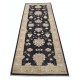 Black Hallway Runner | Kitchen Rug | Handknotted Corridor Rug | Floral Stair Rug | 100% Wool Black Hallway Runner | Kitchen Rug | Handknotted Corridor Rug | Floral Stair Rug | 100% Wool