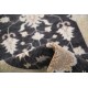 Black Hallway Runner | Kitchen Rug | Handknotted Corridor Rug | Floral Stair Rug | 100% Wool Black Hallway Runner | Kitchen Rug | Handknotted Corridor Rug | Floral Stair Rug | 100% Wool