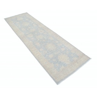 Floral Wool Runner Rug for Kitchen and Corridor | Handknotted Hallway Rug in Soft tones