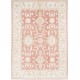 Hand Knotted Floral Oushak Area Rug with Red Field and Beige Border | 100% Wool Hand Knotted Floral Oushak Area Rug with Red Field and Beige Border | 100% Wool