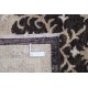 Hand Knotted Floral Turkish Area Rug with Brown Field and Beige Border | 100% Wool Hand Knotted Floral Turkish Area Rug with Brown Field and Beige Border | 100% Wool