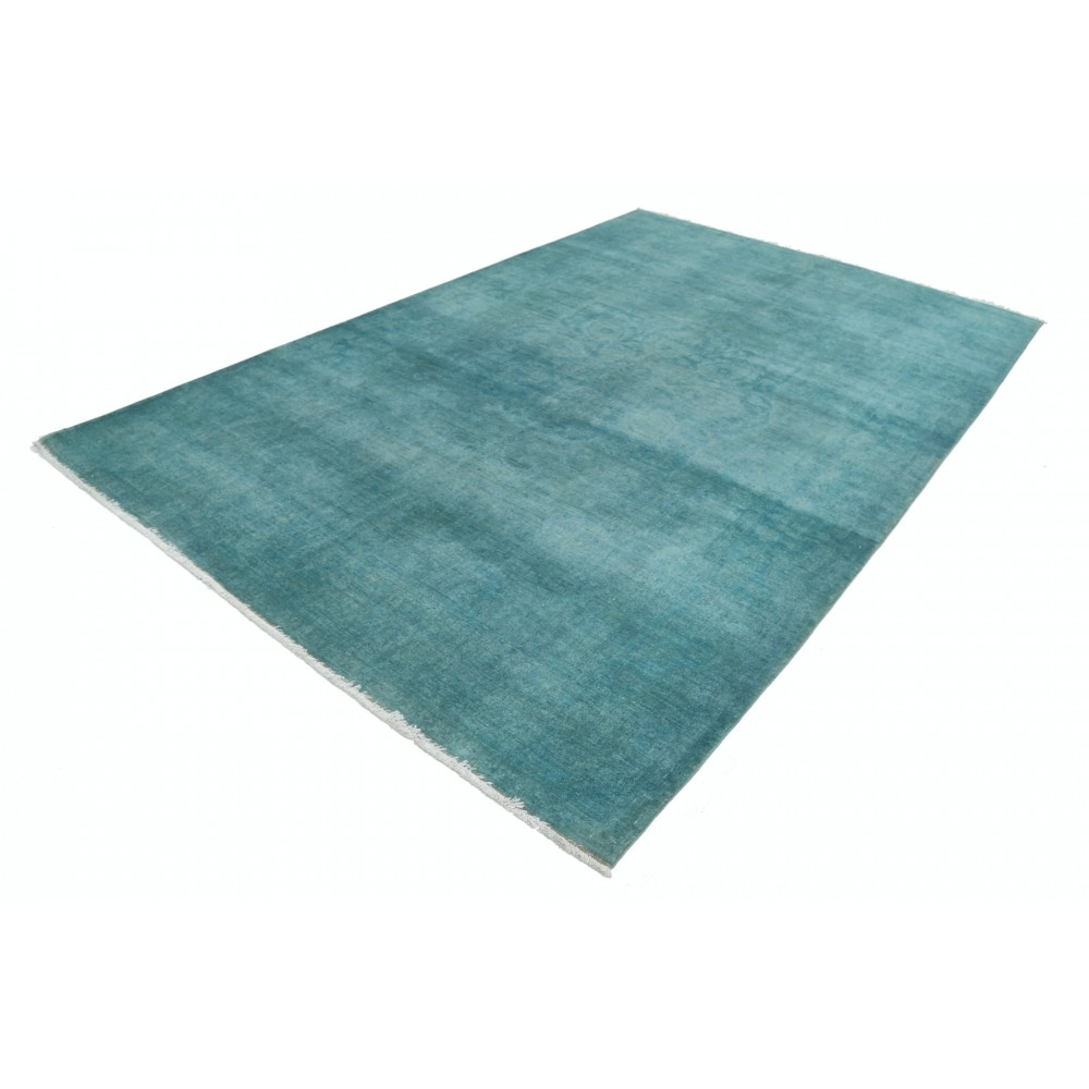 Hand Knotted Teal Blue Wool Area Rug | Turkish Floral Medallion Design Carpet Hand Knotted Teal Blue Wool Area Rug | Turkish Floral Medallion Design Carpet