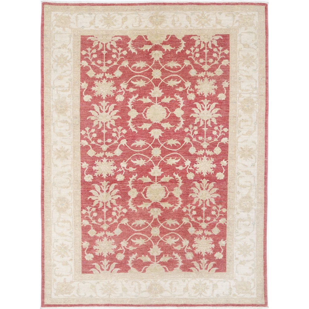 Hand Knotted Floral Oushak Rug, Red Ivory Large Area Rug, Wool Carpet for Home Decor Hand Knotted Floral Oushak Rug, Red Ivory Large Area Rug, Wool Carpet for Home Decor