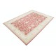 Hand Knotted Floral Oushak Rug, Red Ivory Large Area Rug, Wool Carpet for Home Decor Hand Knotted Floral Oushak Rug, Red Ivory Large Area Rug, Wool Carpet for Home Decor