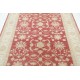 Hand Knotted Floral Oushak Rug, Red Ivory Large Area Rug, Wool Carpet for Home Decor Hand Knotted Floral Oushak Rug, Red Ivory Large Area Rug, Wool Carpet for Home Decor