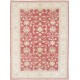 Hand Knotted Floral Oushak Rug, Red Ivory Large Area Rug, Wool Carpet for Home Decor Hand Knotted Floral Oushak Rug, Red Ivory Large Area Rug, Wool Carpet for Home Decor