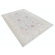 Hand Knotted Light Blue, Ivory and Red Wool Area Rug | Turkish Floral Design Accent Rug Hand Knotted Light Blue, Ivory and Red Wool Area Rug | Turkish Floral Design Accent Rug