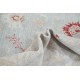 Hand Knotted Light Blue, Ivory and Red Wool Area Rug | Turkish Floral Design Accent Rug Hand Knotted Light Blue, Ivory and Red Wool Area Rug | Turkish Floral Design Accent Rug