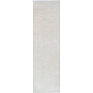 Hand Knotted Hallway Runner Rug | Beige Wool Rug for Entryway, Kitchen and Corridor