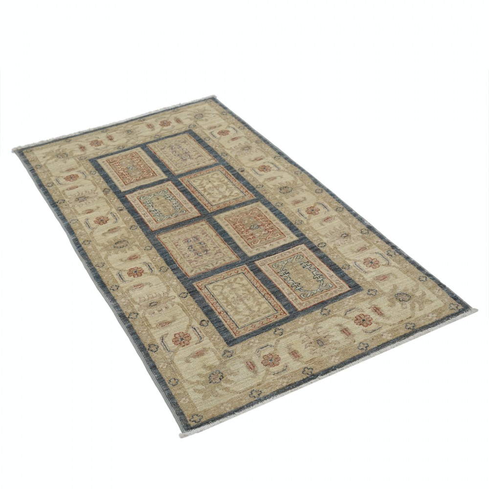 Traditional Hand Knotted Accent Rug | Turkish Area Rug for Bedroom, Kitchen and Entryway Decor | 100% Wool