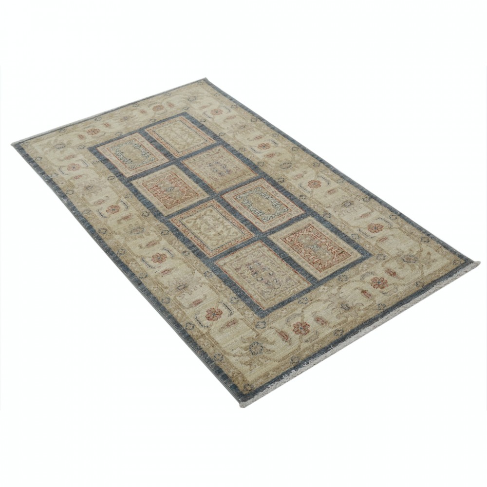Traditional Hand Knotted Accent Rug | Turkish Area Rug for Bedroom, Kitchen and Entryway Decor | 100% Wool