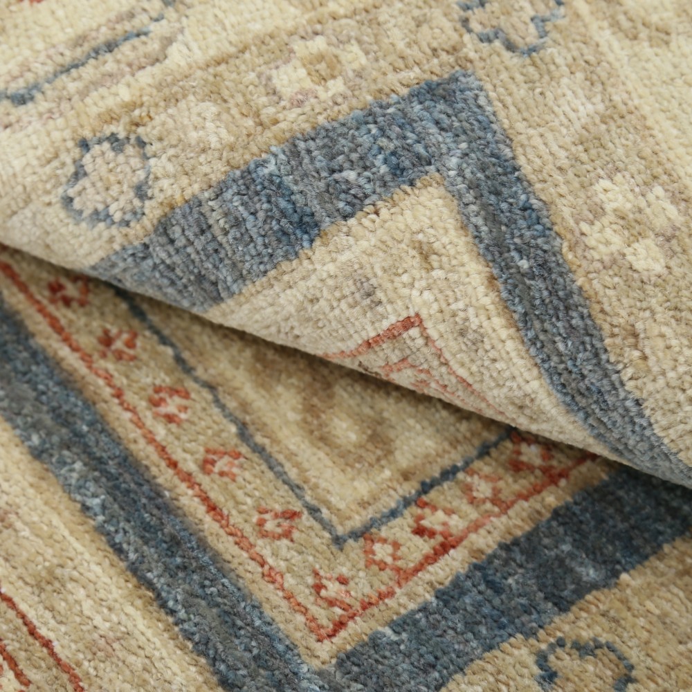 Traditional Hand Knotted Accent Rug | Turkish Area Rug for Bedroom, Kitchen and Entryway Decor | 100% Wool