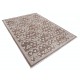 Hand Knotted Beige, Brown Wool Area Rug | Turkish Ogee Floral Design Carpet Hand Knotted Beige, Brown Wool Area Rug | Turkish Ogee Floral Design Carpet