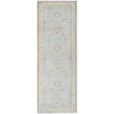Light Blue Runner Rug for Corridor and Hallway | Handknotted Hallway Runner Rug | Floral Stair Rug