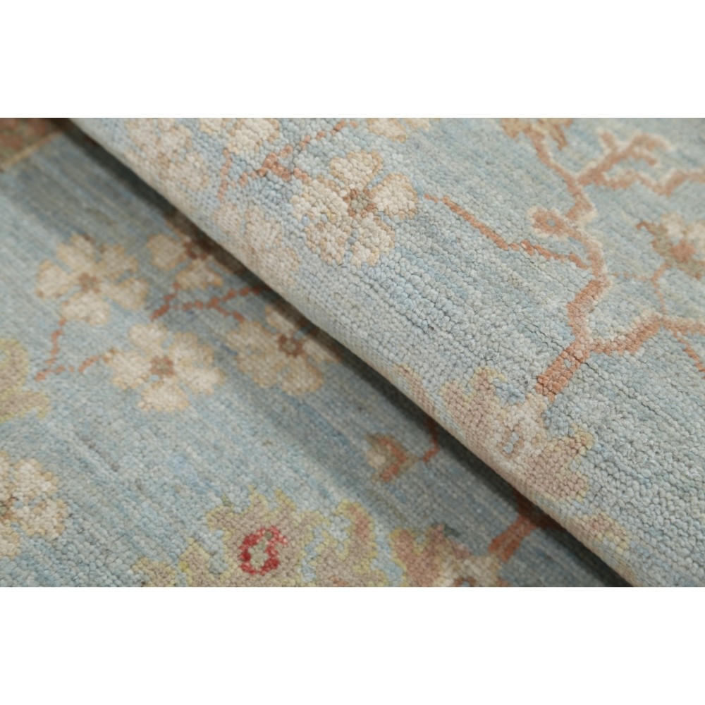 Light Blue Runner Rug for Corridor and Hallway | Handknotted Hallway Runner Rug | Floral Stair Rug Light Blue Runner Rug for Corridor and Hallway | Handknotted Hallway Runner Rug | Floral Stair Rug