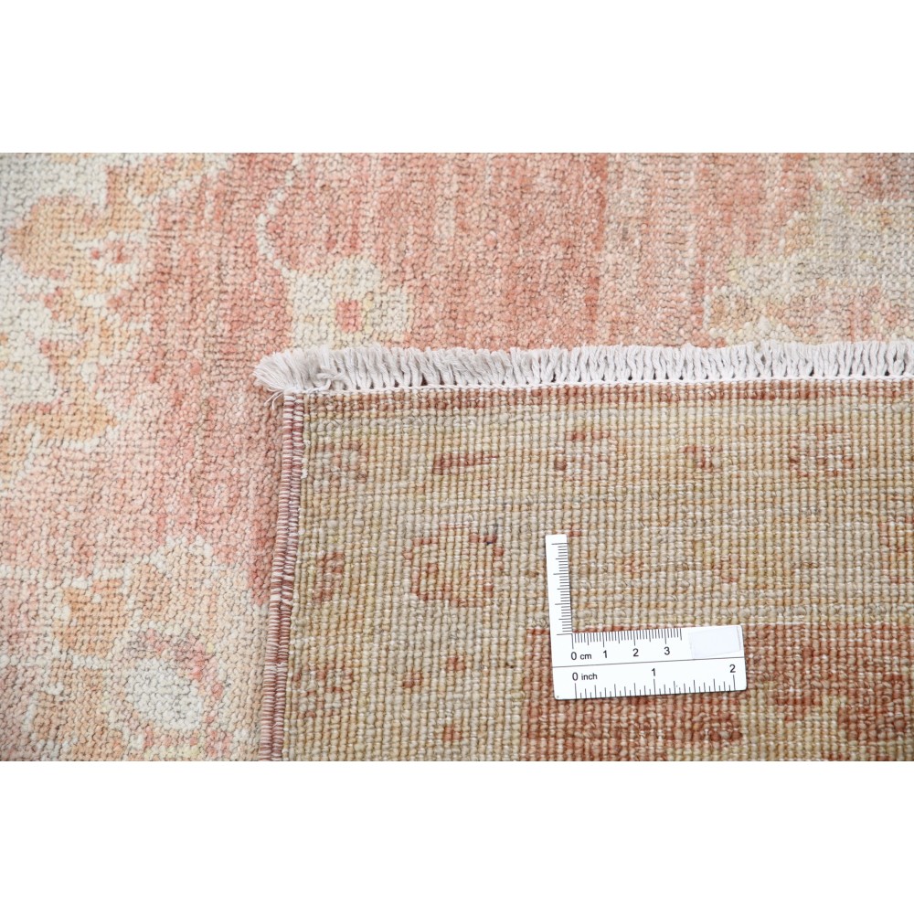 Hand Knotted Blush and Ivory Wool Area Rug | Turkish Floral Design Carpet for Living Room Hand Knotted Blush and Ivory Wool Area Rug | Turkish Floral Design Carpet for Living Room