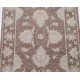 Hand Knotted Brown and Ivory Wool Area Rug | Floral Patterned Small Rug Hand Knotted Brown and Ivory Wool Area Rug | Floral Patterned Small Rug