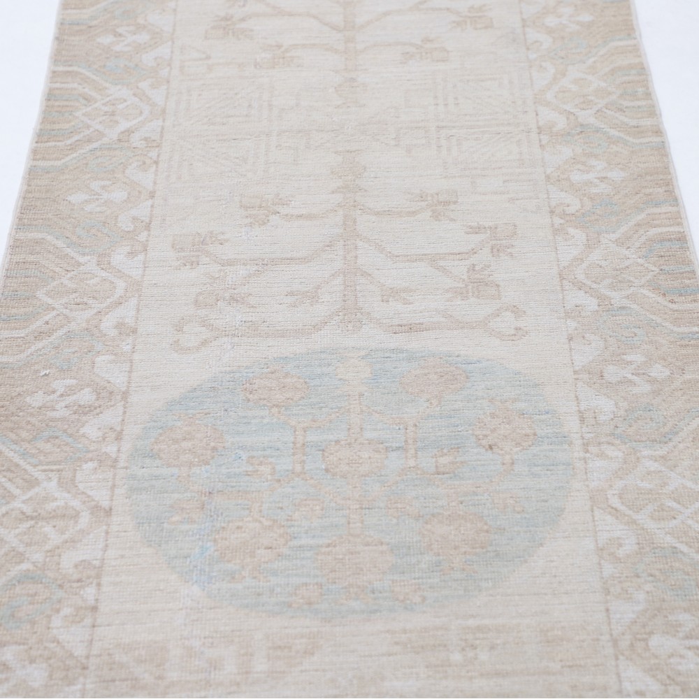 Hand-Knotted Wool Runner Rug | Soft-Toned Corridor Rug for Hallway and Entryway Hand-Knotted Wool Runner Rug | Soft-Toned Corridor Rug for Hallway and Entryway