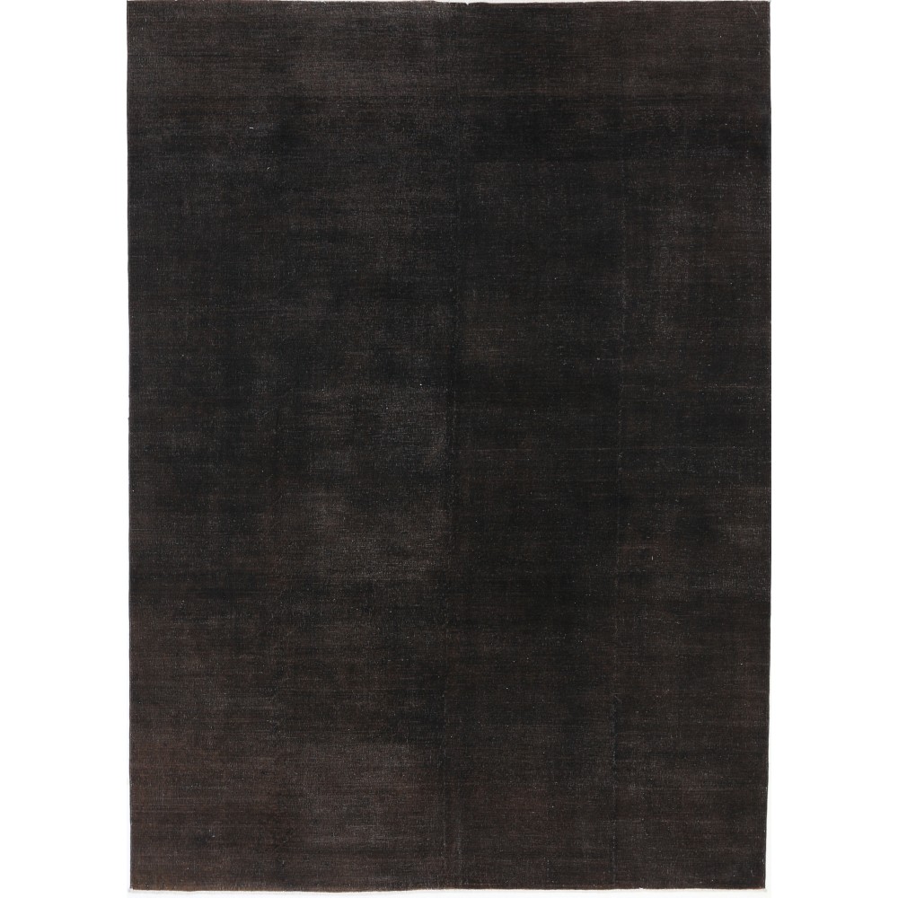 Hand Knotted Dark Brown Wool Area Rug | Turkish Minimal Design Carpet Hand Knotted Dark Brown Wool Area Rug | Turkish Minimal Design Carpet