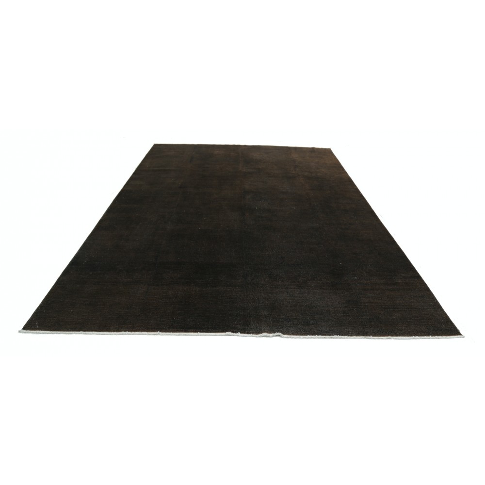 Hand Knotted Dark Brown Wool Area Rug | Turkish Minimal Design Carpet Hand Knotted Dark Brown Wool Area Rug | Turkish Minimal Design Carpet