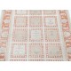 Hand Knotted Ivory, Peach, Light Blue Accent Rug | Geometric Floral Rug | 100% Wool Hand Knotted Ivory, Peach, Light Blue Accent Rug | Geometric Floral Rug | 100% Wool