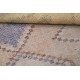 Hand Knotted Light Blue, Beige Wool Area Rug | Turkish Striped Geometric Rug Hand Knotted Light Blue, Beige Wool Area Rug | Turkish Striped Geometric Rug