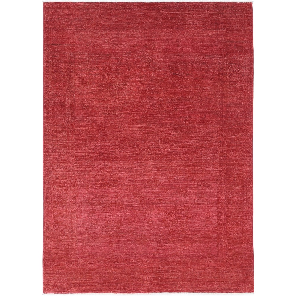 Hand Knotted Red Turkish Wool Area Rug for Living Room, Bedroom and Dining Room Hand Knotted Red Turkish Wool Area Rug for Living Room, Bedroom and Dining Room