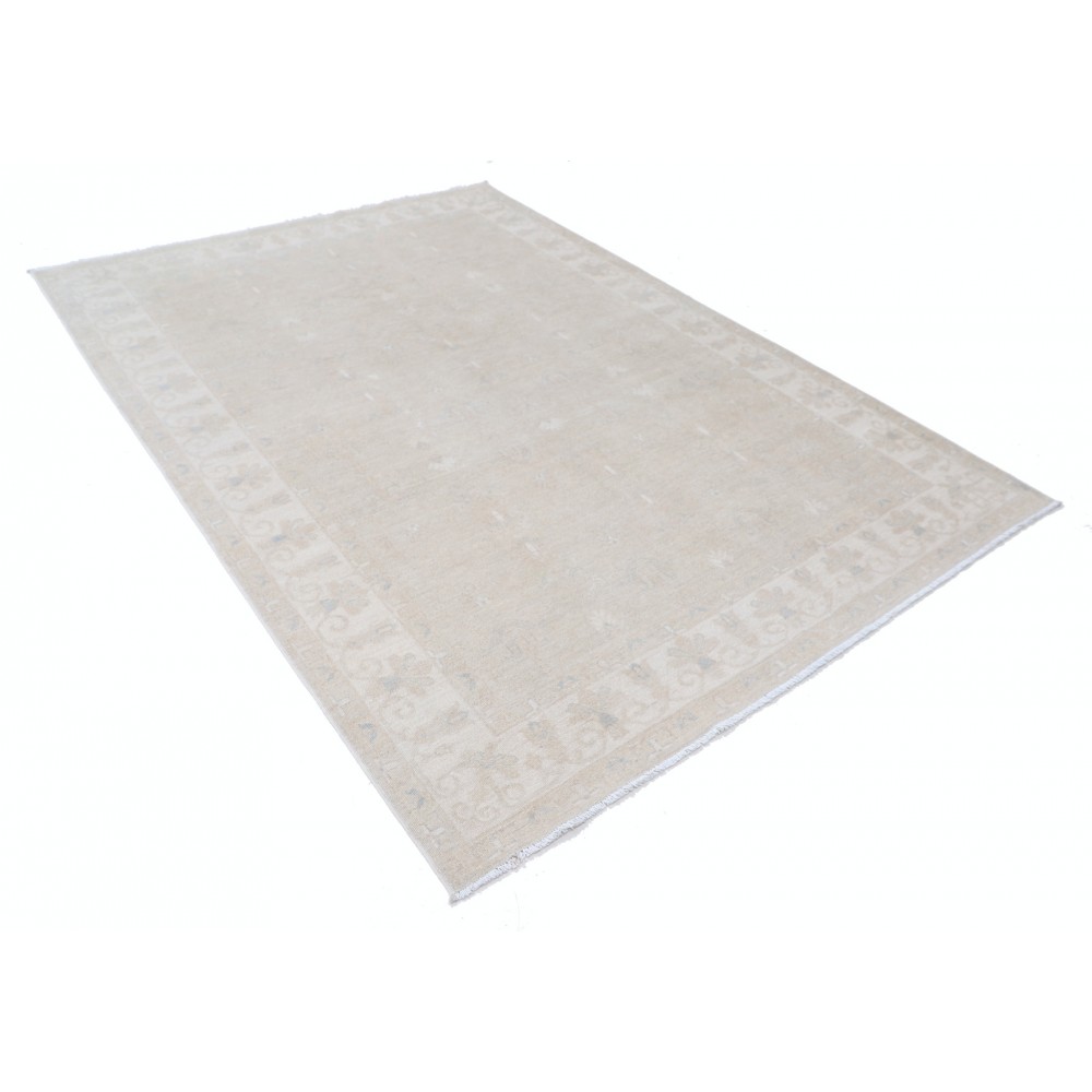 Handknotted Area Rug for Dining Room and Bedroom | Beige Carpet for Living Room | 100% Wool Handknotted Area Rug for Dining Room and Bedroom | Beige Carpet for Living Room | 100% Wool