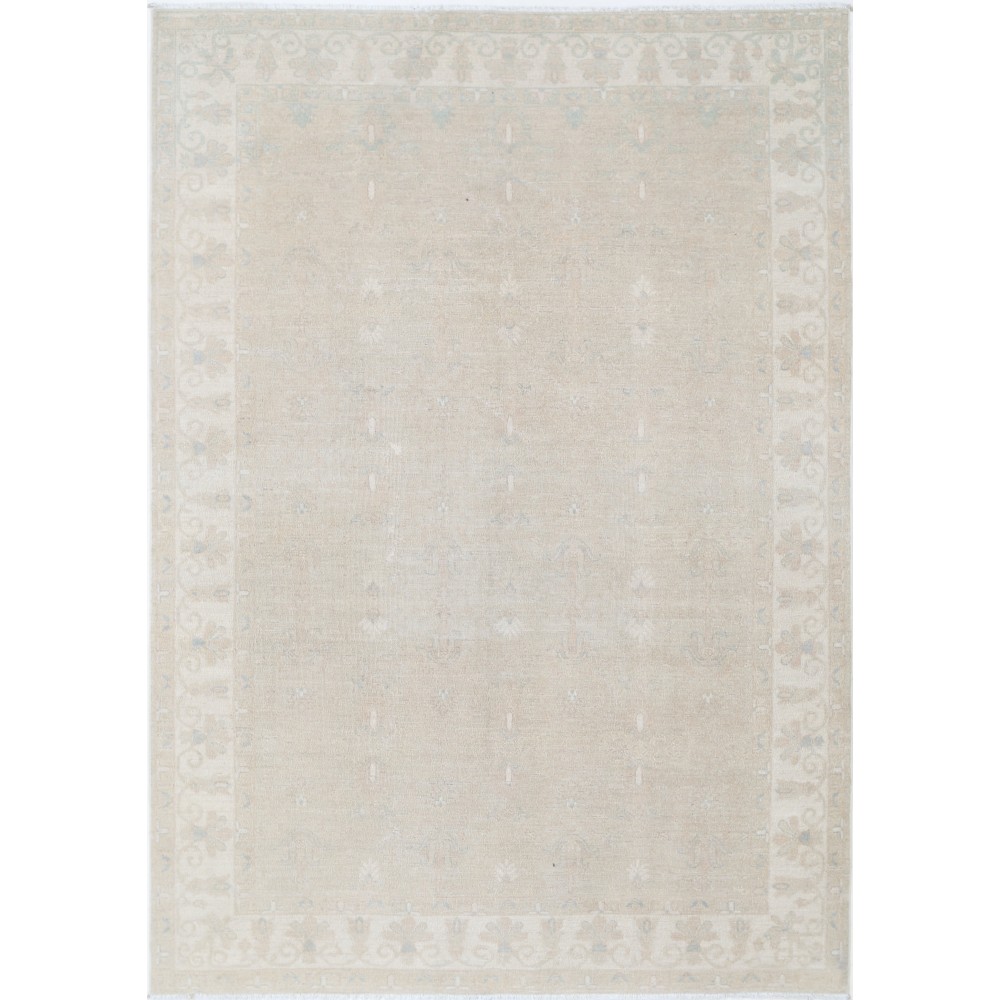 Handknotted Area Rug for Dining Room and Bedroom | Beige Carpet for Living Room | 100% Wool Handknotted Area Rug for Dining Room and Bedroom | Beige Carpet for Living Room | 100% Wool