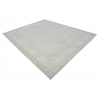 Hand Knotted Beige Large Area Rug for Home Decor | 100% Wool Living Room Carpet